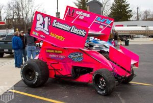 TJ will be racing against breast cancer in his new pink car